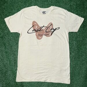 Rod Wave Last‎ Lap Butterfly Graphic T-Shirt Cream Men's Medium Concert Merch